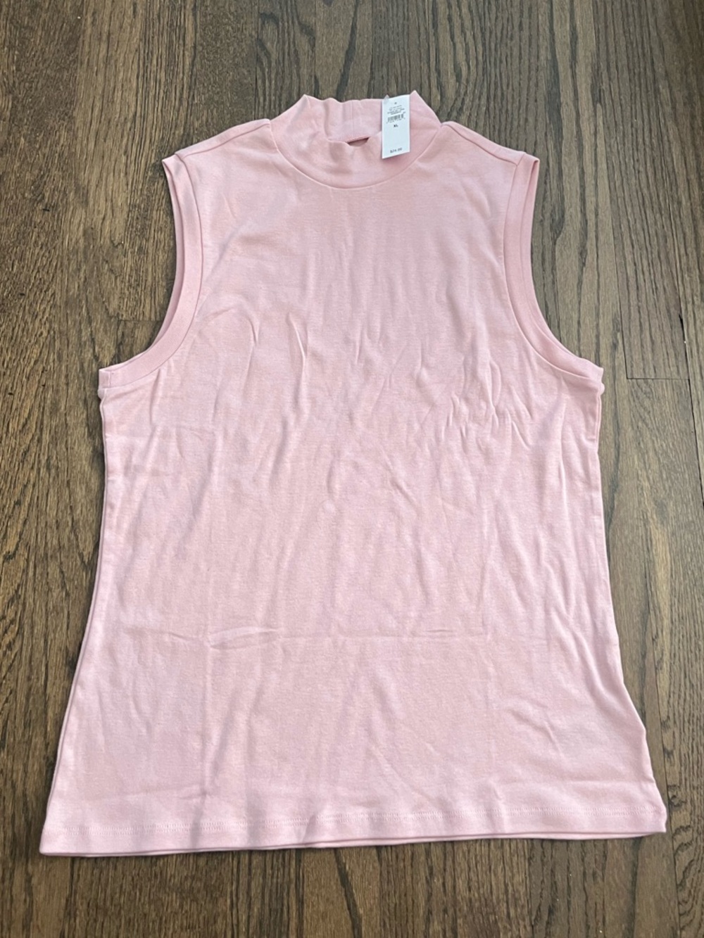 GAP Sleeveless Mock Neck Tank in Pale Pink